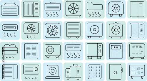 Air conditioning units and fans air conditioner cooling