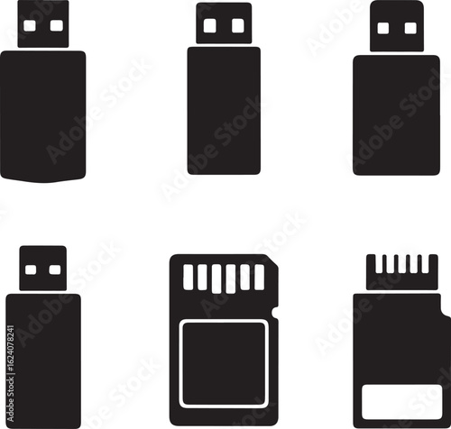U S B flash drives and memory cards storage digital