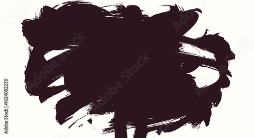 Abstract Dark Brush Stroke Painting Texture