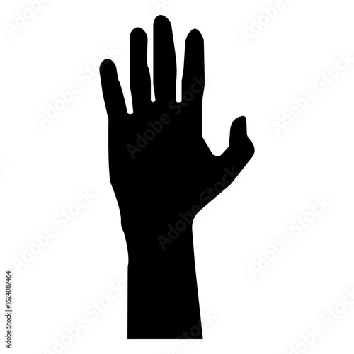 Hand Raised icon, Simple Icon Vector Design, best used for presentation, application, web and banner	