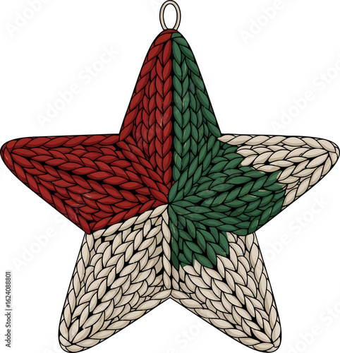Chunky Knit Star Tree Topper