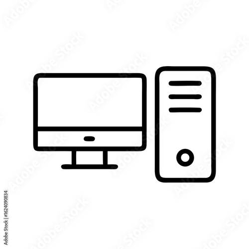 vector computer icon set