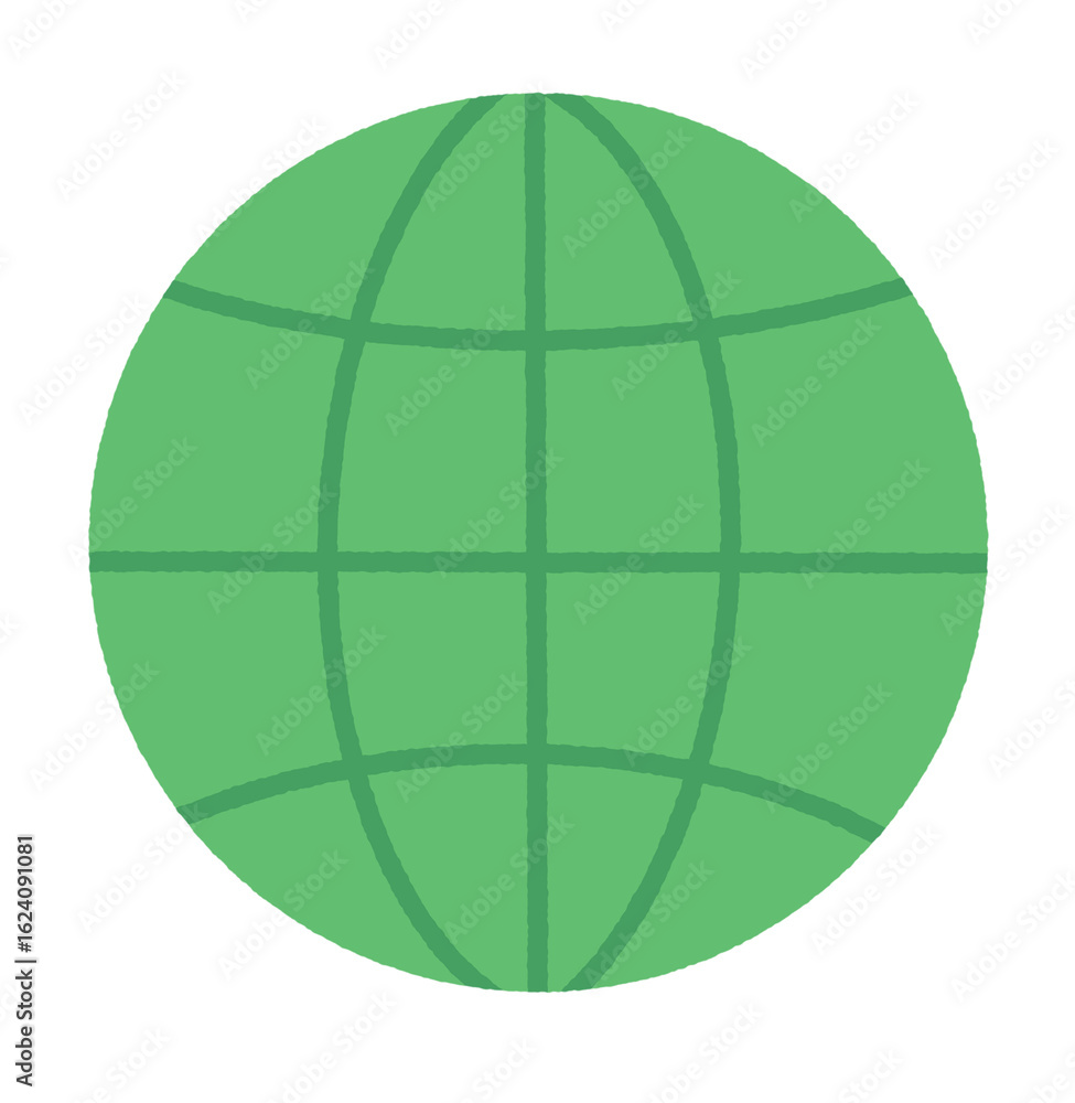 Obraz premium green globe icon