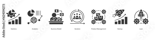 Build Smarter banner web icon set vector illustration concept with icon of statistics, analytics, business model, iteration, product management, startup, lean