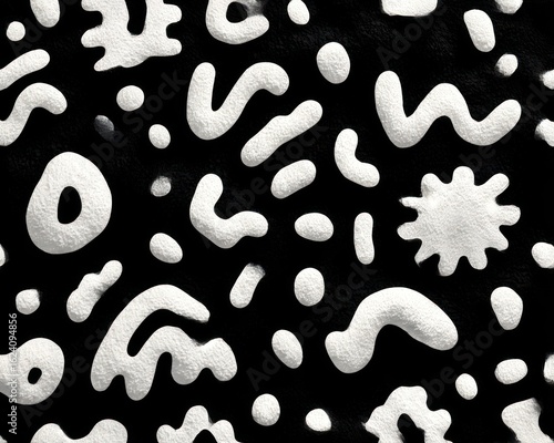 Abstract monochrome pattern