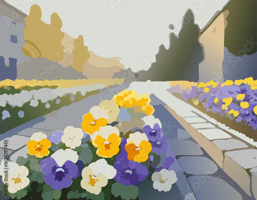 花と風景