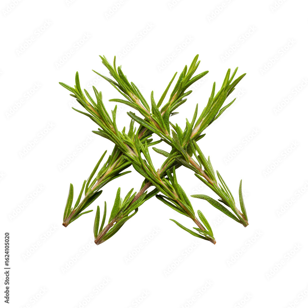 Obraz premium Fresh Rosemary Sprigs - Aromatic Herb Close-up
