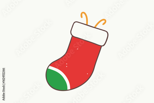 hand drawn style christmas stocking with rough pe (1).eps