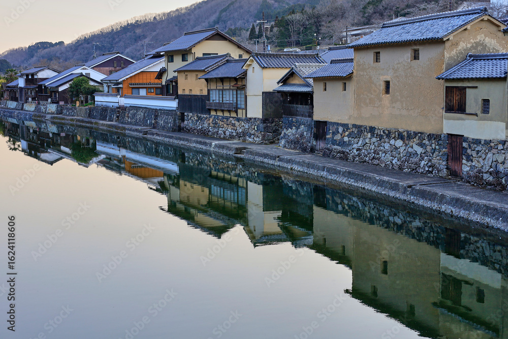 Fototapeta premium 宿場町 平福の街並み