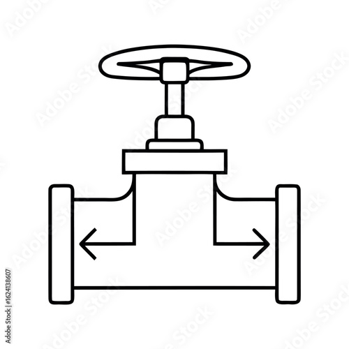 Detailed illustration of a backflow preventer valve mechanism with intricate internal components and a robust housing