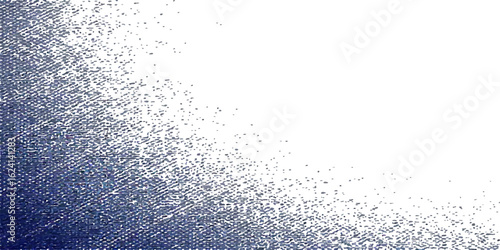 Fresh droplets of water form a clear, wet pattern on the blue glass surface, creating a vibrant, abstract texture