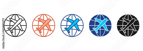 Travel And Tourism Icon Set Multiple Style Collection