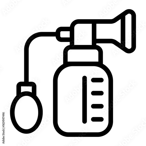 Breast Pump Line Icon