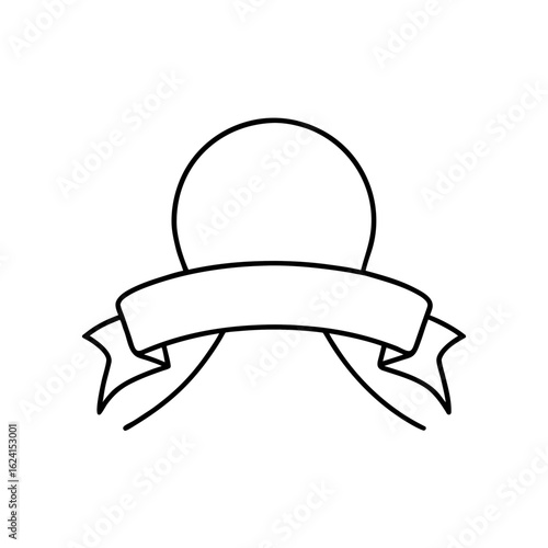 warm clay backdrop with graceful ribbon sketch