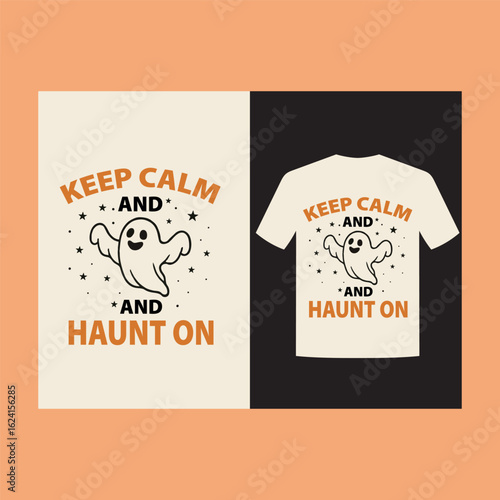 Hallowen t-shirt design keep calm