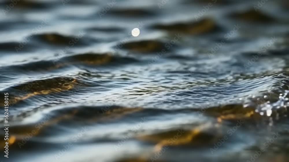 Rippled water surface close-up Rippled water surface close-up