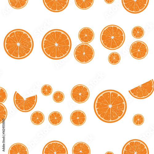 set of orange slices