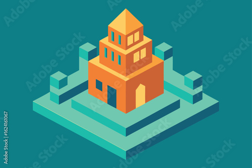 isometric architecture sketch with depth   (1).eps