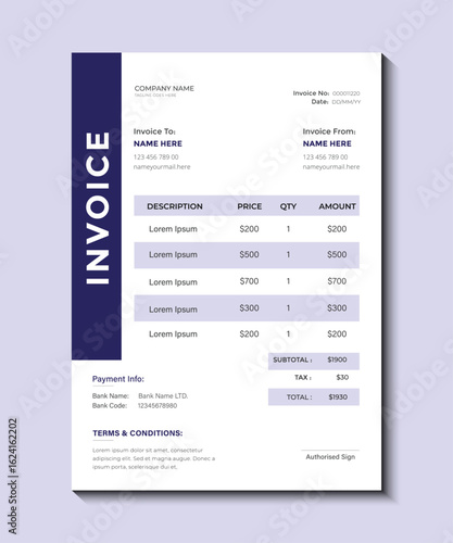 
Needs attention

Illustration


1

of 1
Data loading complete.
Minimalist Abstract Invoice Template, Corporate Billing Document, Elegant Modern Invoice Format , Abstract Business Style 