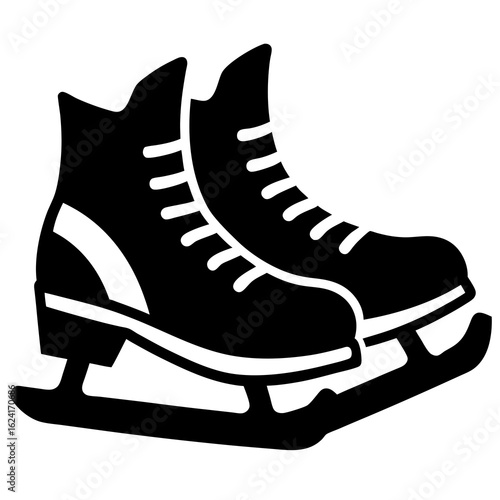 ice skates isolated on white