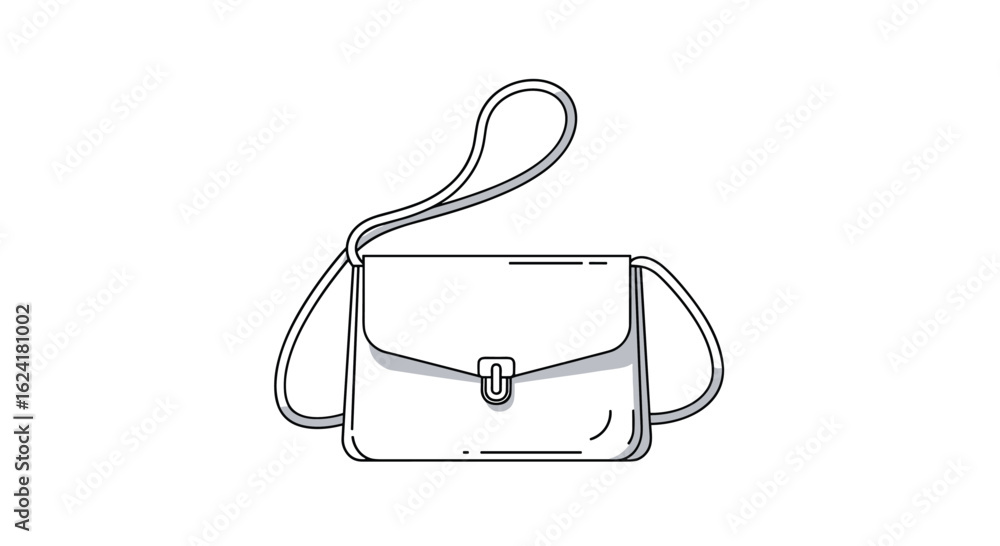 Obraz premium Chic and versatile crossbody purse with an adjustable strap and secure clasp perfect for everyday use and special occasions