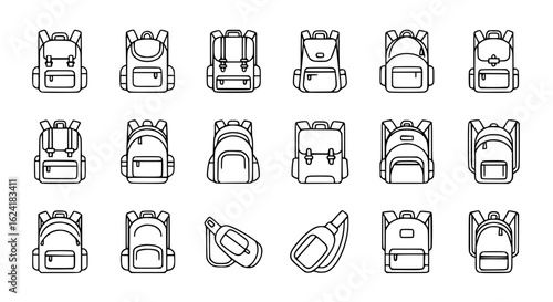 Diverse backpack collection for travel and school style