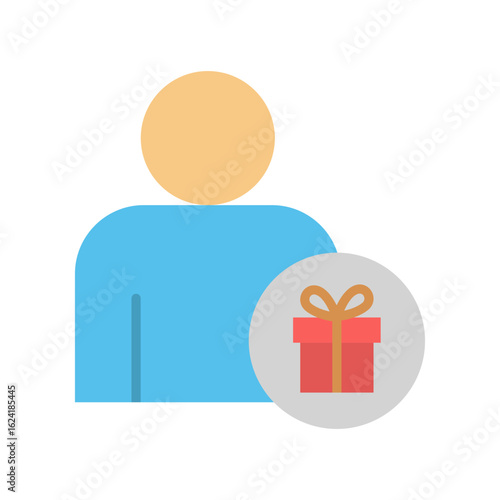 Gift Icon Vector Illustration Flat Version