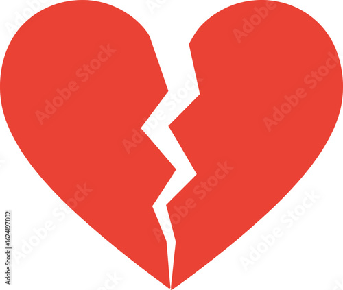 Broken heart symbol sadness love loss relationship breakup