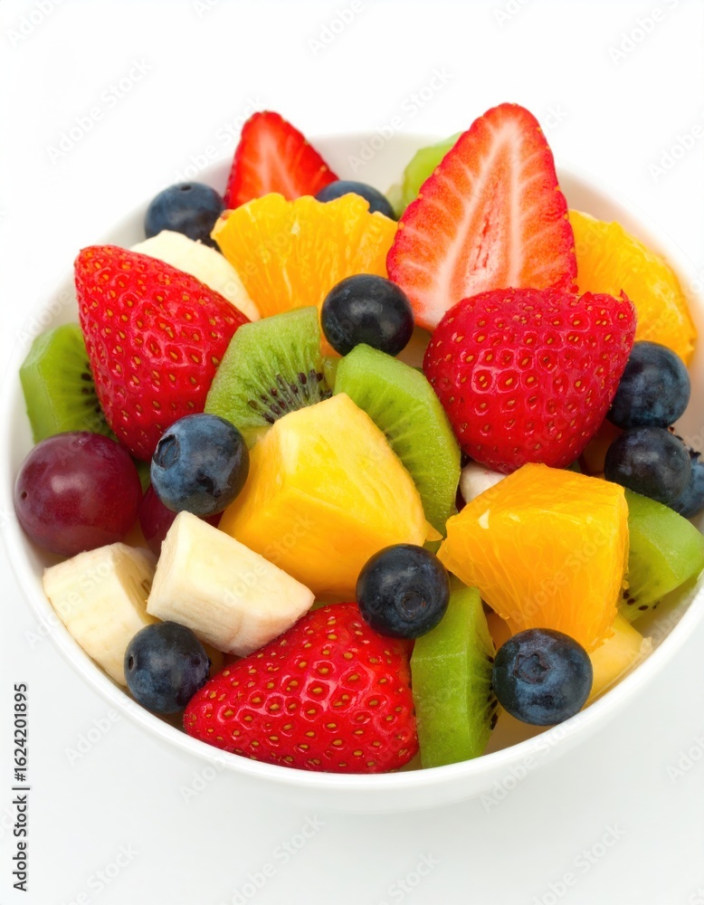 Obraz premium Colorful fruit salad in a bowl (2)