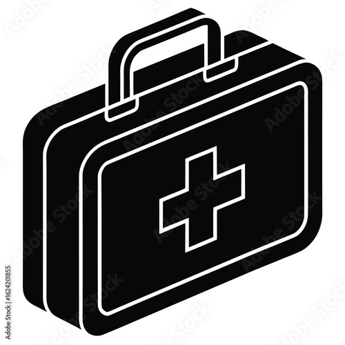 first aid kit vector icon