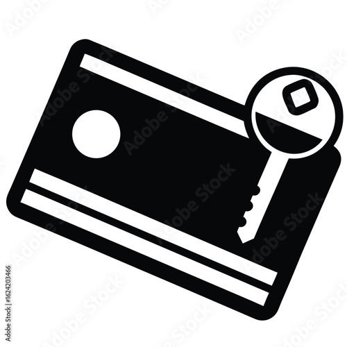 keycard vector icon