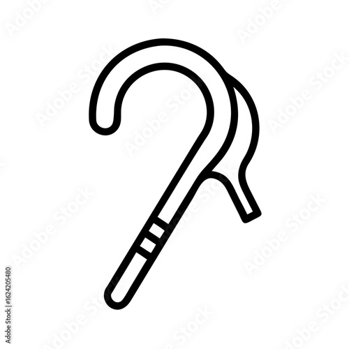 Illustration of a crook and flail, symbols associated with ancient egyptian royalty and pharaohs art