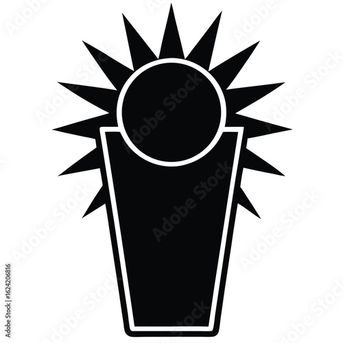 sunblock vector icon