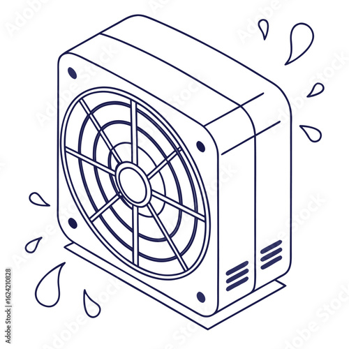 air conditioner vector