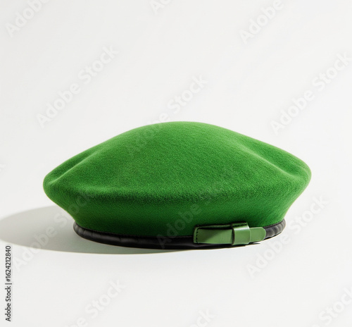 green purse isolated on white