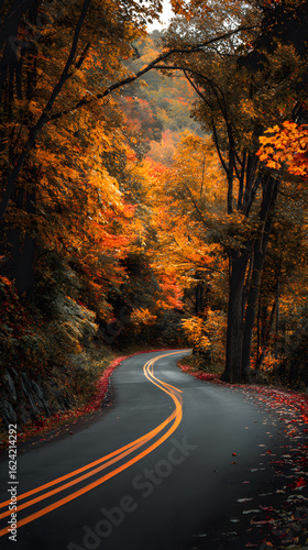 Discover the Breathtaking Beauty of an Autumn Foliage Drive: A Scenic Journey Through Vibrant Fall Colors