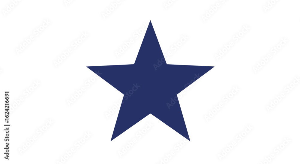 Isolated navy star element on clear backdrop for icon or logo design use Isolated navy star element on clear backdrop for icon or logo design use