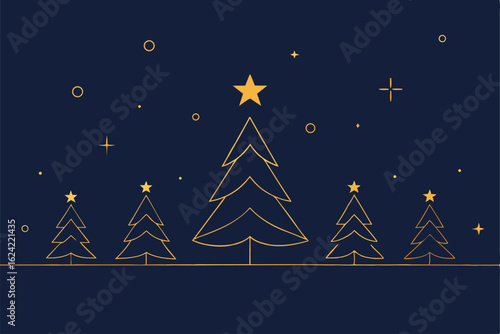 minimalist christmas wallpaper with delicate gold (1).eps