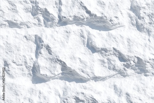 Close Up of Fresh Snow Cover with Textured Surface