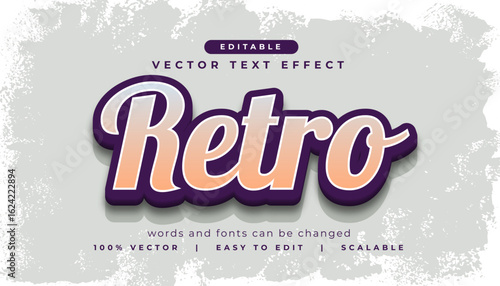 customizable retro lettering text effect grungy template