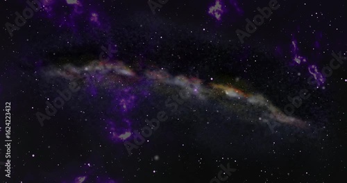Milky way galaxy with stars and space dust in the universe