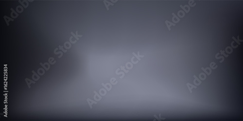 Modern render of illuminated gray colored corridor art modern