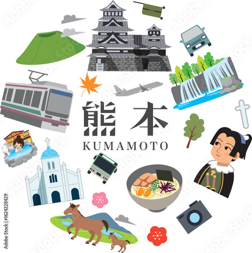 熊本県の人気観光スポットとご当地グルメ