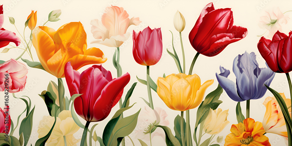 Obraz premium A delicate pink tulip blooming gracefully with soft petals symbolizing love, purity, and springtime freshness