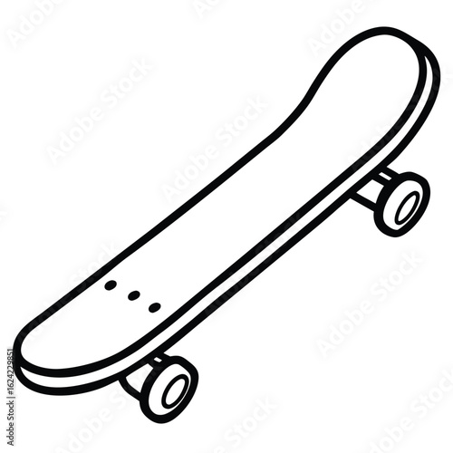 skateboard isolated on white background
