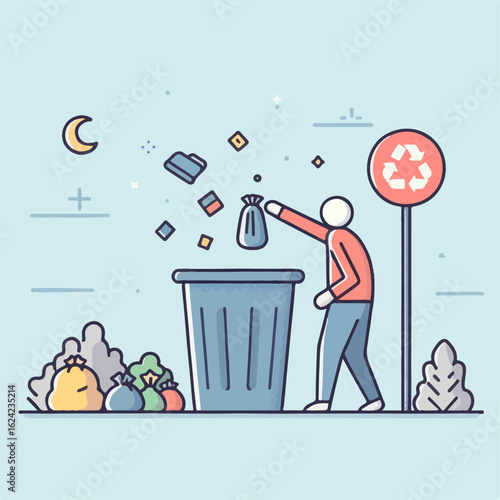 Throw garbage in its place