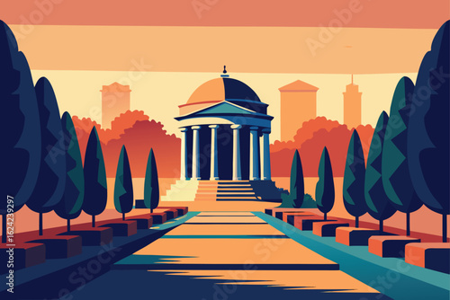 neoclassical architecture integrated into park des (1).eps