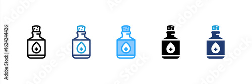 Alcohol icon set multiple style collection