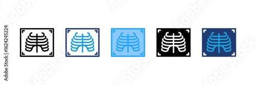 X Ray icon set multiple style collection