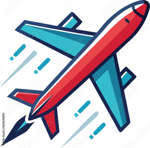 airplane taking off icon minimal clean white background